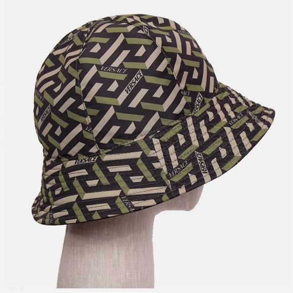 Unisex VERSACE Monogram Bucket Hat Reversible *Like New* - Picture 1 of 8